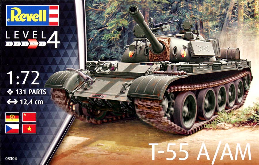 Revell 03304 T-55A/AM (Т-55 А/АМ советский основной боевой танк)