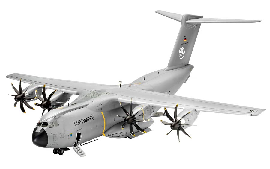 Revell 03929 Airbus A400M "Luftwaffe" (Аирбас A400M "Atlas" в окраске «Люфтваффе» турбовинтовой военно-транспортный самолёт)