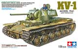 thumbnail for Tamiya 35372 Russian Heavy Tank KV-1 Model 1941 Early Production (КВ-1 образца 1941 года раннее производство Советский тяжёлый танк)