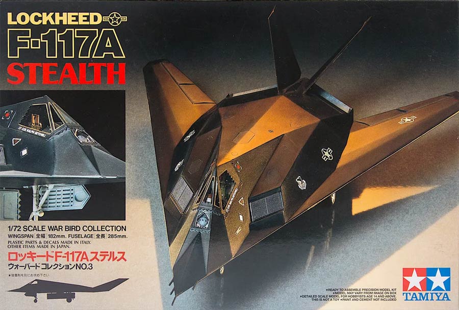 Tamiya 60703 Lockheed F-117A Stealth (Локхид F-117A Американский Самолёт-невидимка)
