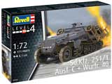 thumbnail for Revell 03324 Sd.Kfz.251/1 Ausf.C + Wurfr.40 (Пусковые установки «Вюрфрамен 40» на Sd Kfz 251 полугусеничном бронетранспортёре)