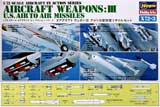 thumbnail for Hasegawa X72-3 Aircraft Weapons:3 U.S. Air to Air Missiles