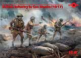 thumbnail for ICM 35703 British Infantry in Gas Masks, 1917 (Британская пехота в противогазах, 1917 г.)
