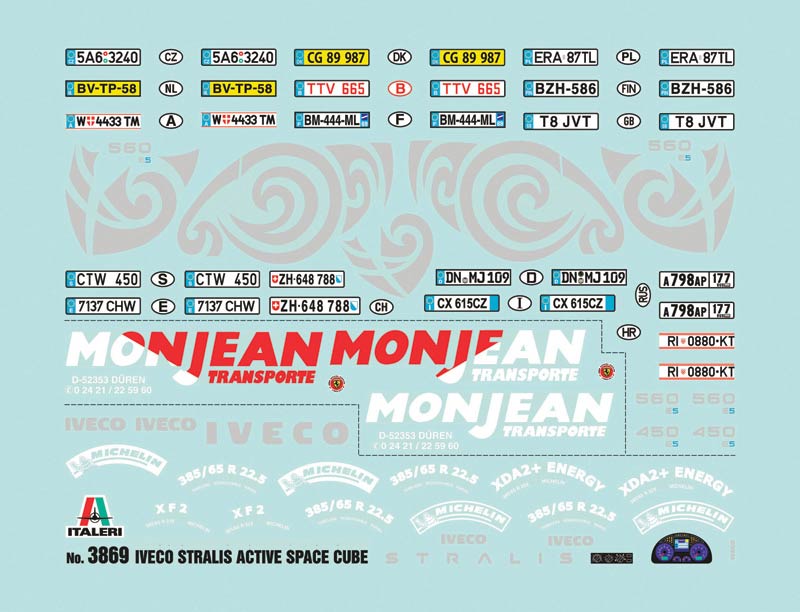 Italeri 3869 Iveco Stralis Active Space (Ивеко Стралис с кабиной Актив Спейс седельный тягач)