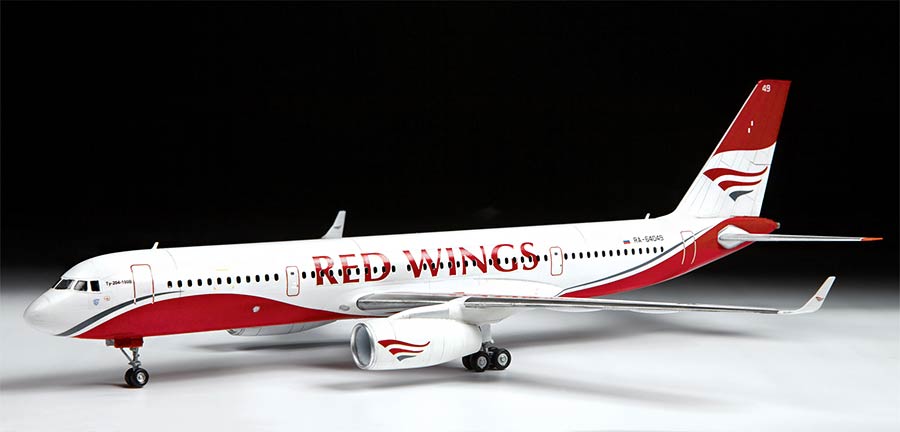 Звезда 7023 Tu-204-100 civil airliner (Ту-204-100 Пассажирский авиалайнер)