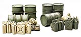 thumbnail for Tamiya 32510 Jerry can set (Набор топливных ёмкостей: канистры и бочки разных армий)