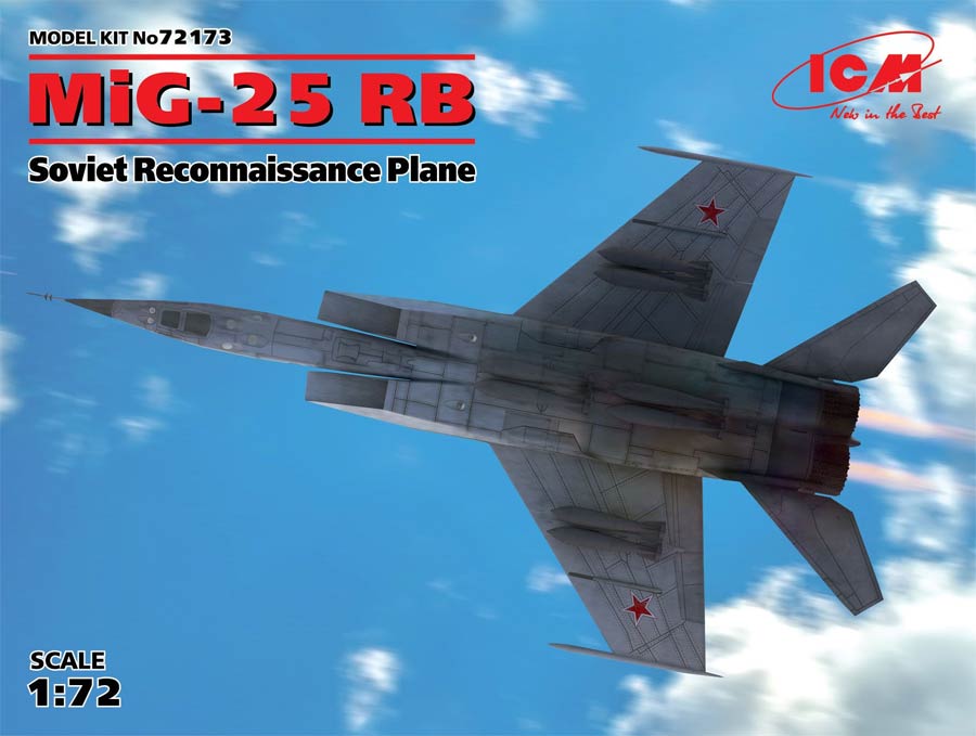 ICM 72173 MiG-25RB Soviet Reconnaissance Plane (МиГ-25РБ Советский самолет-разведчик)