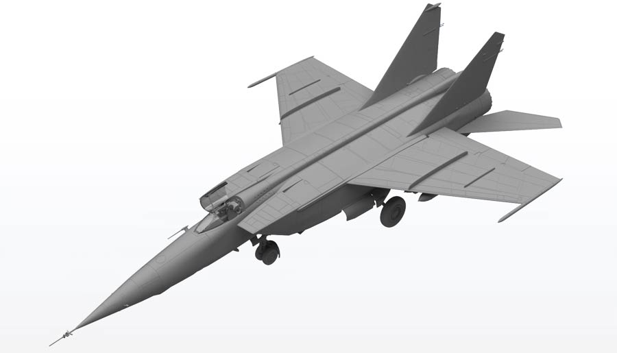 ICM 72173 MiG-25RB Soviet Reconnaissance Plane (МиГ-25РБ Советский самолет-разведчик)