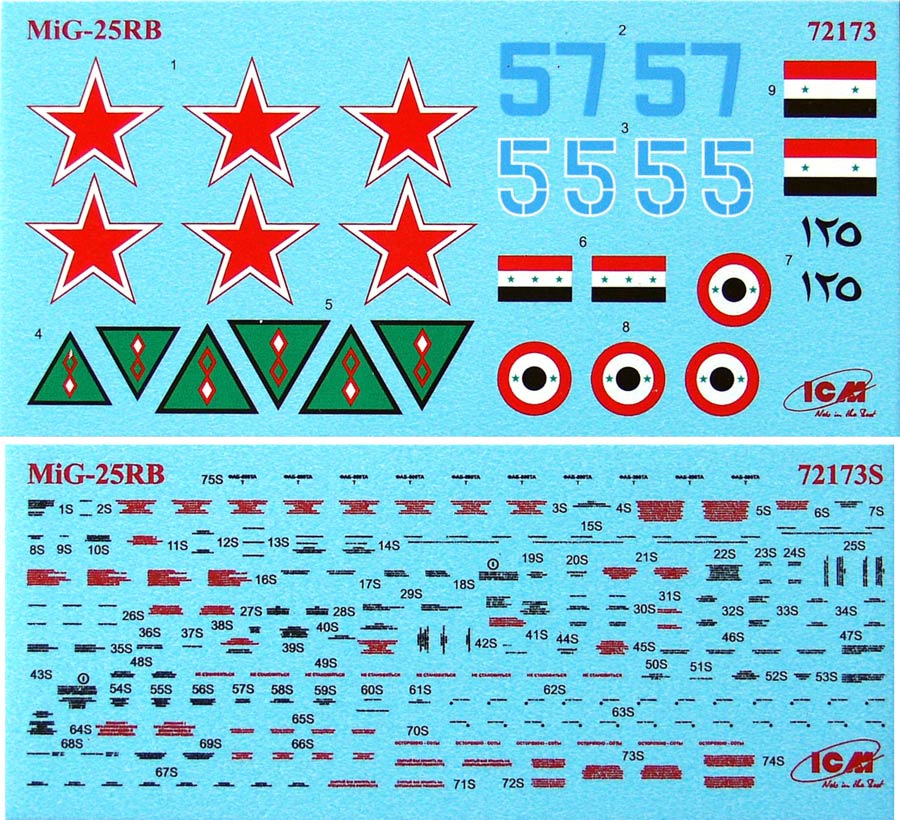ICM 72173 MiG-25RB Soviet Reconnaissance Plane (МиГ-25РБ Советский самолет-разведчик)
