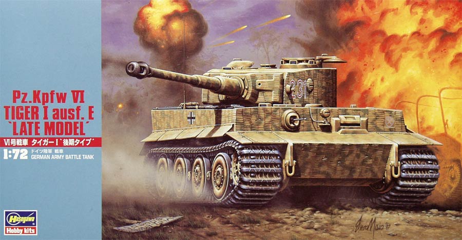 Hasegawa MT36 Pz.Kpfw VI Tiger 1 ausf. E Late Model German Army Battle Tank