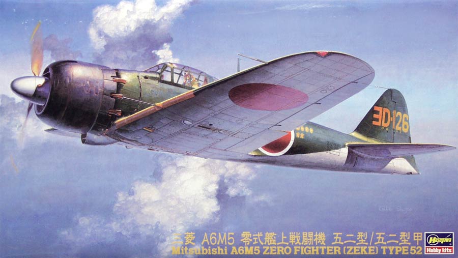 Hasegawa JT70 Mitsubishi A6M5 Zero Fighter (ZEKE) Type52
