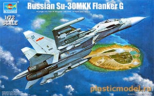 Trumpeter 01659  1:72, Russian Su-30MKK Flanker G (Су-30МКК Российский двухместный многоцелевой истребитель)