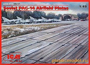 ICM 48231  1:48, Soviet PAG-14 Airfield Plates (ПАГ-14 «Плита Аэродромная Гладкая» Советские плиты аэродромного покрытия)