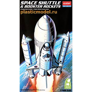 Academy 12707  1:288, Space Shuttle and Booster Rockets (Космический шаттл с ускорительными ракетами)