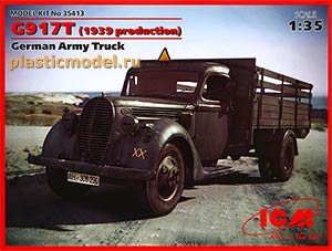 ICM 35413  1:35, G917T German Army Truck, 1939 production (G917T германский армейский грузовик производства 1939 г.)