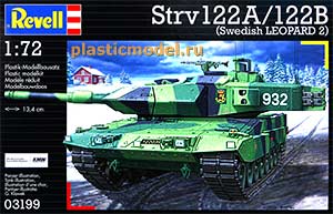Revell 03199  1:72, Strv 122A/122B Swedish Leopard 2 («Стридсваген» 122A/122B шведский «Леопард 2»)