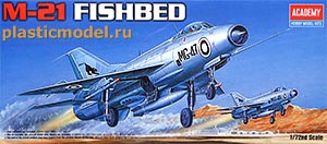 Academy 12442  1:72, MiG-21 Fishbed (МиГ-21 советский многоцелевой истребитель)
