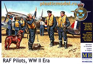 Master Box 3206  1:32, RAF Pilots, WWII era (Пилоты Королевских военно-воздушных сил, 2МВ)