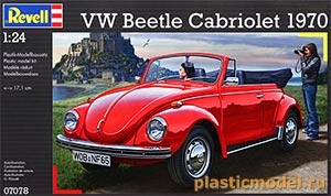 Revell 07078  1:24, VW Beetle Cabriolet 1970 (Фольксваген Жук кабриолет, модельный ряд 1970 г.)