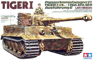 Tamiya 35146  1:35, Tiger I German Heavy Tank Panzerkampfwagen VI Sd.Kfz.181 Ausführung E late version («Тигр I» немецкий тяжёлый танк модификация Е поздний вариант)