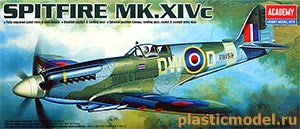 Academy 12484  1:72, Spitfire Mk.XIVc (Супермарин Спитфайр Mk.XIVc английский истребитель)