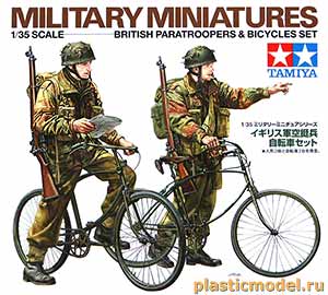 Tamiya 35333  1:35, British Paratroopers & Bicycles set (Британские парашютисты
с велосипедами)