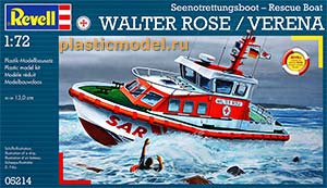 Revell 05214  1:72, Seenotrettungsboot Rescue Boat Walter Rose / Verena («Вальтер Роз» / «Верена» поисково-спасательный катер)