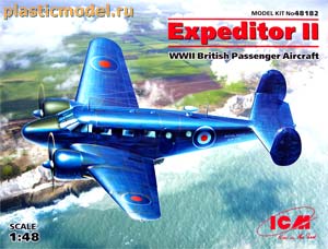 ICM 48182  1:48, Expeditor II WWII British Passenger Aircraft (Бич C-45 «Экспедитор 2» Британский пассажирский самолет, 2МВ)