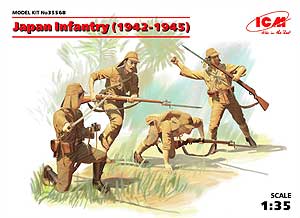 ICM 35568  1:35, Japan Infantry 1942-1945 (Японская пехота 1942-1945 г.)