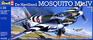 Revell 04758 1:32, De Havilland Mosquito Mk.IV (Де Хевилленд Москито Марк IV британский многоцелевой бомбардировщик)
