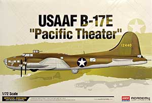Academy 12533 , USAAF B-17E "Pacific Theater" (Б-17Е тяжёлый бомбардировщик американских военно-воздушных сил, военные действия на Тихом океане)