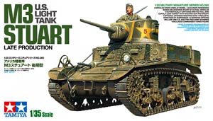 Tamiya 35360  1:35, M3 Stuart Late production U.S. light tank (М3 «Стюарт» позднее производство американский лёгкий танк)