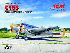 ICM 48185  1:48, C18S American Passenger Aircraft (C18S Американский пассажирский самолет)