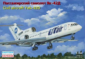 Восточный Экспресс 14499  1:144, Yak-42D Civil Aircraft "UTair" / "EMERCOM Russia" (Як-42Д пассажирский самолёт «ЮТэйр» / «МЧС России»)