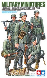 Tamiya 35371  1:35, German Infantry Set, Mid-WWII (Немецкая пехота, середина Второй мировой войны)