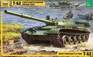 Звезда 3622  1:35, T-62 Soviet Main Battle Tank (Т-62 Советский основной боевой танк)