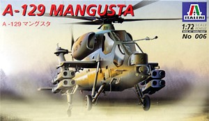 Italeri 006  1:72, AgustaWestland A-129 Mangusta (Агуста/Вестланд А129 «Мангуст» европейский ударный вертолёт)