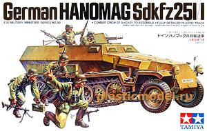 Tamiya 35020  1:35, German Hanomag Sd.kfz. 251/1 (Sd.kfz. 251/1 «Ханомаг» немецкий полугусеничный бронетранспортёр)
