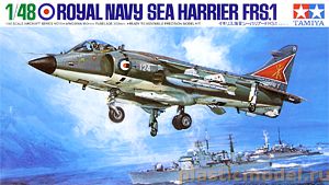 Tamiya 61026  1:48, Royal NAVY Sea Harrier FRS.1 (Бритиш Аэроспейс «Си Харриер» FRS.1 палубный истребитель-бомбардировщик вертикального взлёта и посадки Королевских ВМС Великобритании)