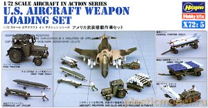 Hasegawa X72-5 35005 1:72, U.S. Aircraft weapon loading set