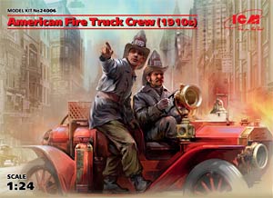 ICM 24006  1:24, American Fire Truck Crew 1910s (Экипаж американской пожарной машины 1910-е гг)
