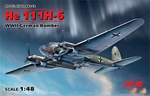 ICM 48262  1:48, He 111H-6 WWII German Bomber (Хейнкель He-111H-6, Германский бомбардировщик 2МВ)