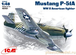 ICM 48161  1:48, P-51A Mustang American WWII fighter (P-51A «Мустанг» американский истребитель)
