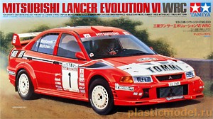 Tamiya 24220  1:24, Mitsubishi Lancer Evolution VI WRC (Мицубиcи  «Лансер Эволюшн VI» раллийная)