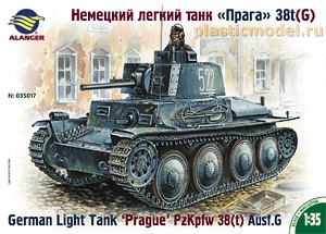 Алангер 035017  1:35, German Light tank `Prague` PzKpfw 38 (t) Ausf.G (Немецкий легкий танк `Прага` 38t (G))