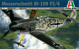 Italeri 053  1:72, Messerschmitt Bf-109 F2/4 (Мессершмитт Ме-109 F2/4 немецкий истребитель)
