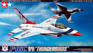 Tamiya 61102  1:48, Lockheed Martin F-16C Block 32/52 "Thunderbirds" (Локхид-Мартин F-16C Block 32/52 пилотажной группы «Тандербёрдс»)
