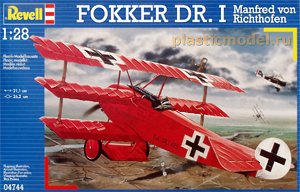 Revell 04744  1:28, Fokker Dr.I "Manfred von Richthofen" (Триплан Фоккер Dr.I «Манфред фон Рихтгофен»)