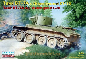Восточный Экспресс 35114  1:35, Tank BT-7A w/76mm gun KT-28 (Танк БТ-7А с 76мм пушкой КТ-28)