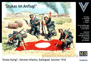 Master Box 3545  1:35, "Stukas im Anflug!" German Infantry, Stlingrad, Summer 1942 («Штуки в воздухе!», Немецкая пехота, Сталинград, лето 1942)